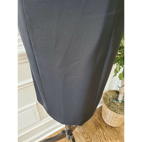 VTG Charter Club Black Polyester Round Neck Half Sleeve Knee Length Dress 14W - Picture 4 of 12